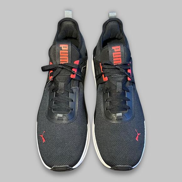 PUMA Softride Black & Red Men’s Running Shoes - Size 13